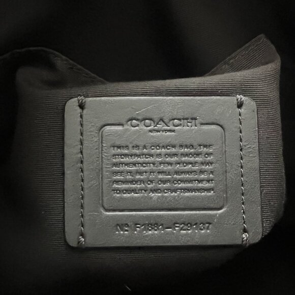 Coach Mia Shoulder Bag Pebbled Leather Metallic F29137 - Picture 5 of 5